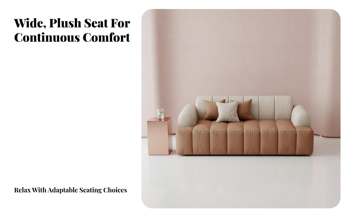 Straight-Line Guest Settee Light Luxury aesthetic Reception Sofa Modern Design Commercial Furnishing for Interior Designers, Office Managers, Waiting Room
