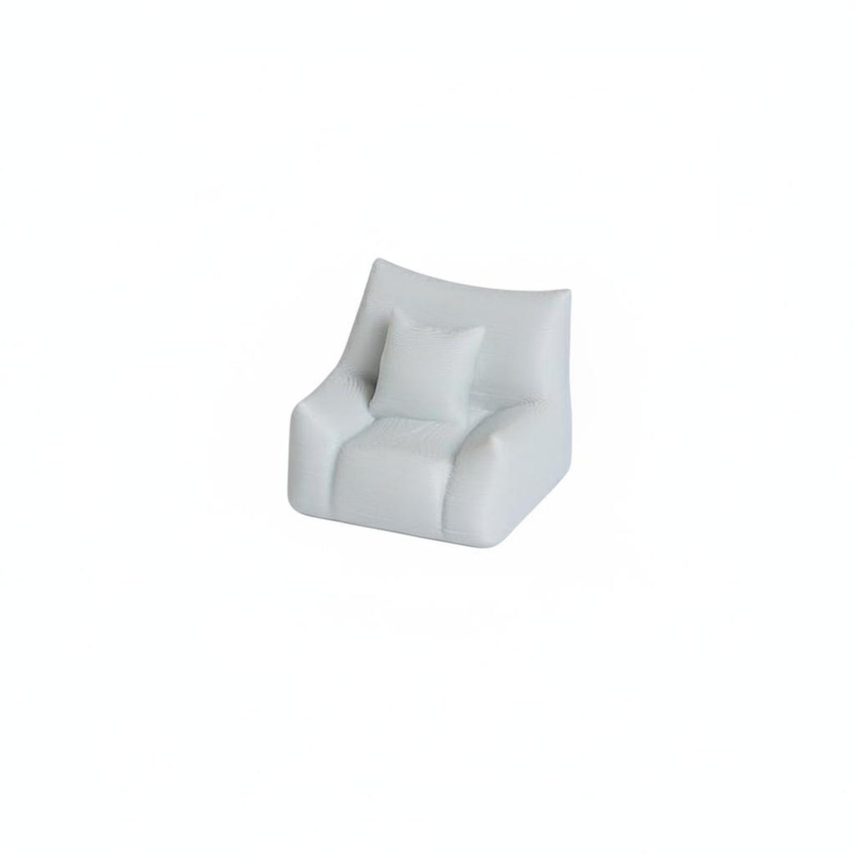 Dollhouse Armchair Detailed Miniature Couch with Cushion Elegant Furniture for Photography