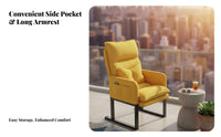 Adjustable High-Spine Recliner Foldable Design Adjustable Spine Rest Lounger Multi-Functional Space Saving for Balcony