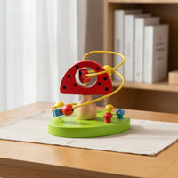 Threepath Bead Mazes Fine Motor Skills Wooden Bead Mazes Sensory Development Wooden Activity Toy for Young Children, Playroom