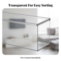 Transparent surfaceMount Box Slim outline Adhesive Storage organizer Space-Saving