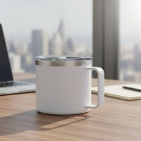 14oz Stainless Steel Coffee Mug Rust Resistant Vacuum Insulated Mug with Handle Thermal Coffee Cup with Handle for Commuters, Office