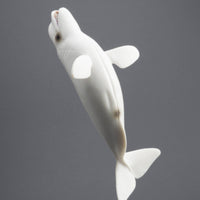 Beluga Marine Mammal Figurine Educational Beluga Marine Mammal Model Naturalistic Animal Statue for Display