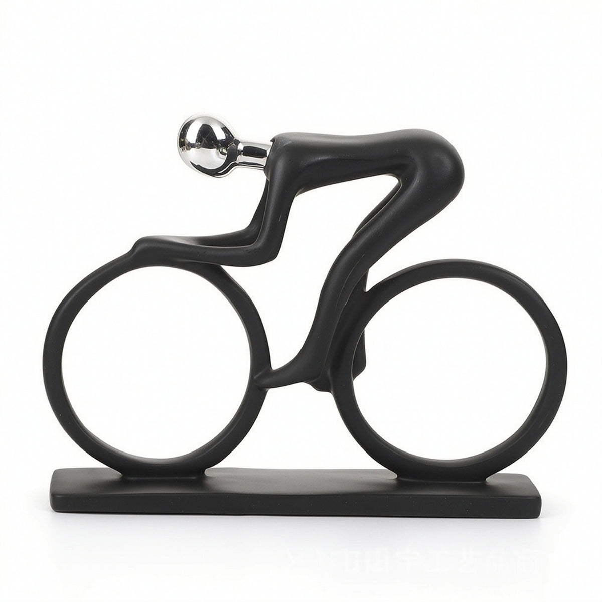 Abstract Woman Sculpture Matte Black Abstract Figure Elegant for Art Lovers