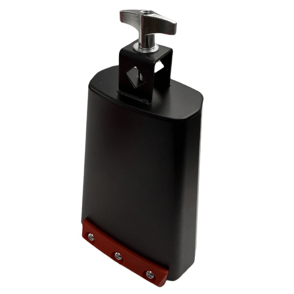 Metal Colored Cowbell with Sound Dampening Strip for Drum Kit Percussion