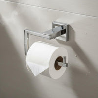 Square Toilet Paper Holder Rustproof Modern Bathroom Tissue Holder for Washroom