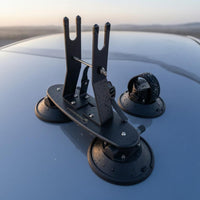 Suction Cup Mounting Bracket Matte Black Fixture Hardware Industrial Finish
