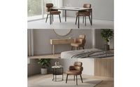 Modern Swivel Accent Chair with Leather Upholstery Padded Swivel Accent Chair for Living Room, Home Office, Vanity