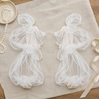 Translucent Tulle Sleeve Lightweight Mesh Arm Cuff Stretchy for Wedding