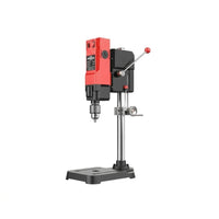 6-Speed Adjustable Precision Benchtop Drill Press Copper Wire Engine Industrial Grade Drill Press Solid Metal Structure Small Drilling Machine for Professionals, DIY Enthusiasts, Garage, Home