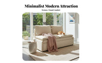Two-PurposeUse Design Armless Pull-extendable Futon Foldable Sofa Bed Space-Saving transfor modernable Furniture abrasionwithstandant upholstery for Pet Owners, Apartment Dwellers, Young Adults, Study Room, Bedroom