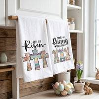 Easter Kitchen Towels Absorbent Dish Towels Spring Decoration Hand Towels Cleaning Cloth for Home Cooking
