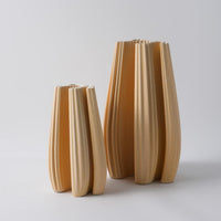 Modern Minimalist Ceramic Vase with 3D Printed Woven Pattern, Diamond Shape