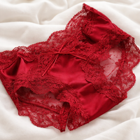 Women's Underwear with Gusset and Lace Trim, High Leg Knickers for Everyday Comfort, Plus Size Lingerie