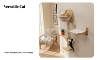 personalizedizable Cat Shelf System Drill Installation personalizedizable Cat Hexagon Space-Saving Pet Furniture for Apartment Dwellers, Indoors, Living Room, Playroom