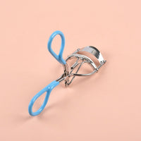 Eyelash Curler for Women, Metal C Design with Colorful Coated Handle, Japanese Style for Makeup Routine and daily cosmetic care