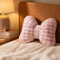 Bow Shaped Pillow Soft Home Decor Accent Cotton Filled for Office