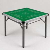 Card Game Table with Green Felt | No Assembly Required, Folding Game Table with Reversible Tabletop, Easy Setup, for Living Rooms