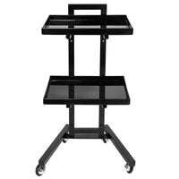 Stainless Steel Hairdressing Cart, Multifunctional Folding Movable for Cutting, Dyeing, Perming, Barber Shop Tool Cart, Salon Special