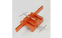 Cabinet Door Drilling Jig Orange Metal Body Cabinet Door Clamp Jig Hardware Tool Framed Cabinets Easy to Use