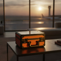 Password Lock Graded Card Box Transparent Lid Graded Card Case Double Layer Toploader Storage Box 3-Slot for Collection Display