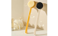 Soft-Bristled Bath Brush with Long Handle Nylon Back Scrubber with Long Handle Sturdy Detachable Shower Brush Portable for Adults