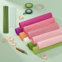 Paper Flower Making Kit Ribbed Glue Textured Craft Supplies for Hobbyists