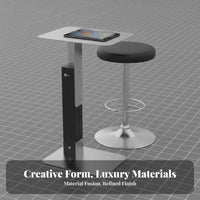Rolling C-Table Minimalist and elegance Household Furniture Adjustable Height