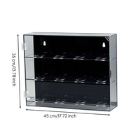 Ball Display Case Clear Wall-Mounted Display Case Transparent Holder for Sports Fans, Clubhouse