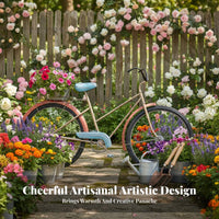 pedal-poweredShaped Planter Vintage design Plant Stand Decorative Accent for Gardeners