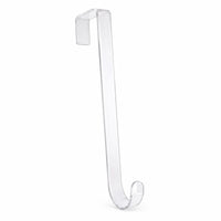Transparent Door Hook Plastic Wreath Hook Sturdy Smooth