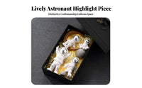 Space these figurinese Miniature Astronaut Figurine Giftprepared Astronaut Statuette Creative Design Desktop decoration Wide Application for Adults, Children, Party Planners, Home Decor, Living Room, Bedroom, Car dashboard