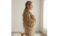 Drawstring Attachment Wavy Ponytail Adjustable Straps Heat Resistant Ponytail Extension Inner Net Wavy Hairpiece Long