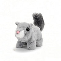 Electronic Stuffed Squirrel Electric Walking Squirrel Toy Fuzzy Soft for Children, Playtime, Bedroom