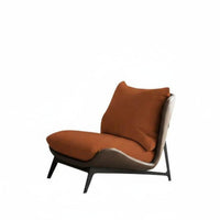 Single Sofa Chair Light Luxury design Upholstered Armchair Nordic Aesthetic Ergonomic Comfort for Apartment Dwellers, Creamice
