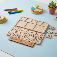 Arithmetic Board Handsmath Board with Tiles Educational Learning Toy for Preschoolers, Preschool Classrooms, Homeschooling