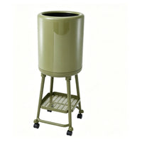 Kitchen Trash Bin on Wheels Rolling Trash Bin Metal Frame