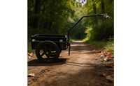 Bike Trailer with Cargo Box Removable Bike Cargo Trailer Heavy-Duty for Cyclists, Errands