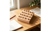 Peg Toy with Wooden Base Fine Motor Skills Shape Sorter with Pegs Cognitive Shape Sorter for Tabletop
