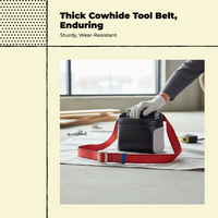Adjustable heavy-duty leather tool belt