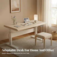 Electric Standing Desk Ergonomic Design Height Adjustable Desk Memory Presets Adjustable Height Workstation for Students, Remote Workers, Study Room