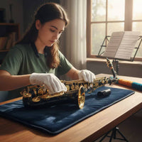 Easy to Play Black Alto Saxophone Shell Keys Eb Alto Sax Complete Accessory Set for Practice
