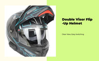 Flip-up helmet: full coverage, certified
