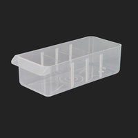 25-Piece Transparent Drawer-Type Parts Storage Cabinet with Dividers