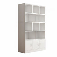 Multi-Tier Display Cabinet Sturdy Construction for Living Room, Study