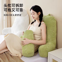 Large Backrest Cushion for Bed or Sofa with Neck and Lumbar Support