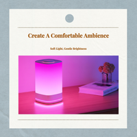 Rechargeable RGB bedside lamp