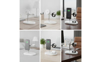 25W 3-in-1 Charging Stand Cool 3-in-1 Charging Station Compatible Qi2 Wireless Charger Easy Alignment for Desk
