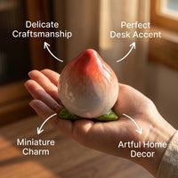 Ceramic Fruit Figurines Home Decoration, Hand-Painted Fruit Sculpture for Desk, White Porcelain Frui - Image 3