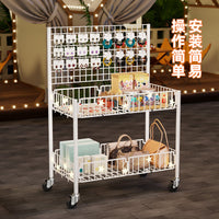 Outdoor Vendor Cart Display Rack for Toys, Bags, Accessories, and Blind Boxes